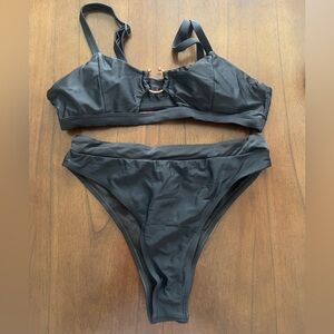 SHEIN Sleek Black Bikini Set